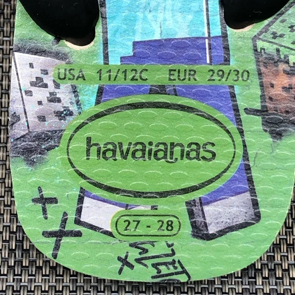 Havaianas 'Top Minecraft' Print Flip Flop Sandals Little Kids Size 11 - 12